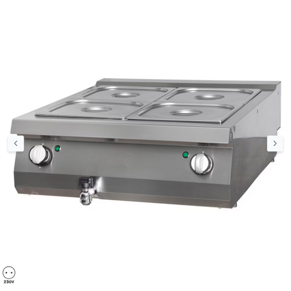  Premium Bain Marie - Ηλεκτρική - Διπλή μονάδα - 90cm Deep